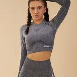 Gymshark Gray Ombré Crop Top